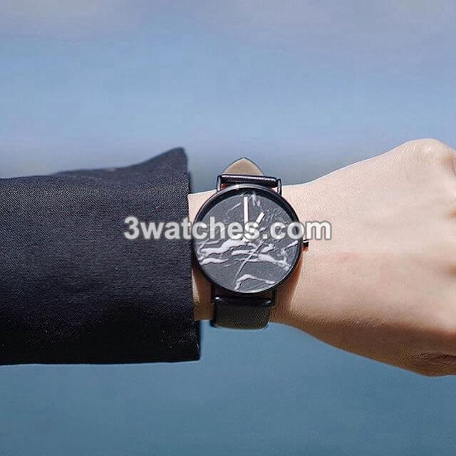 Black Stone Horse Watch