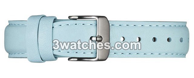 arctic leather interchangeable strap silver stainless steel buckle