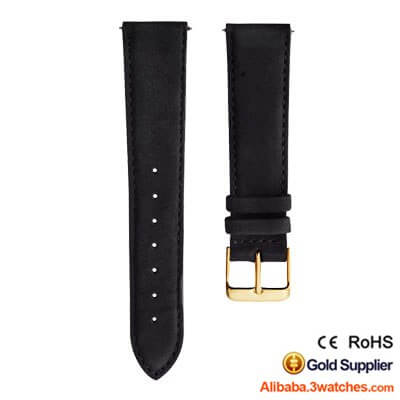 interchangeable black matte suede genuine leather watches strap