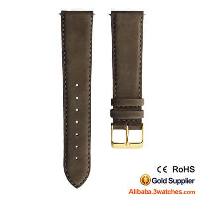 interchangeable brown matte suede genuine leather watches strap