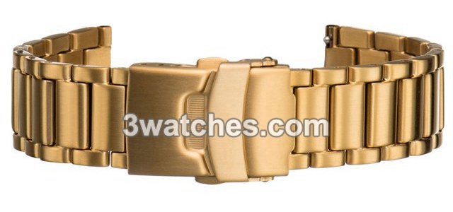 steel band interchangeable strap gold stainless steel buckle