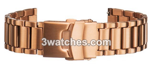 steel band interchangeable strap rose gold stainless steel buckle